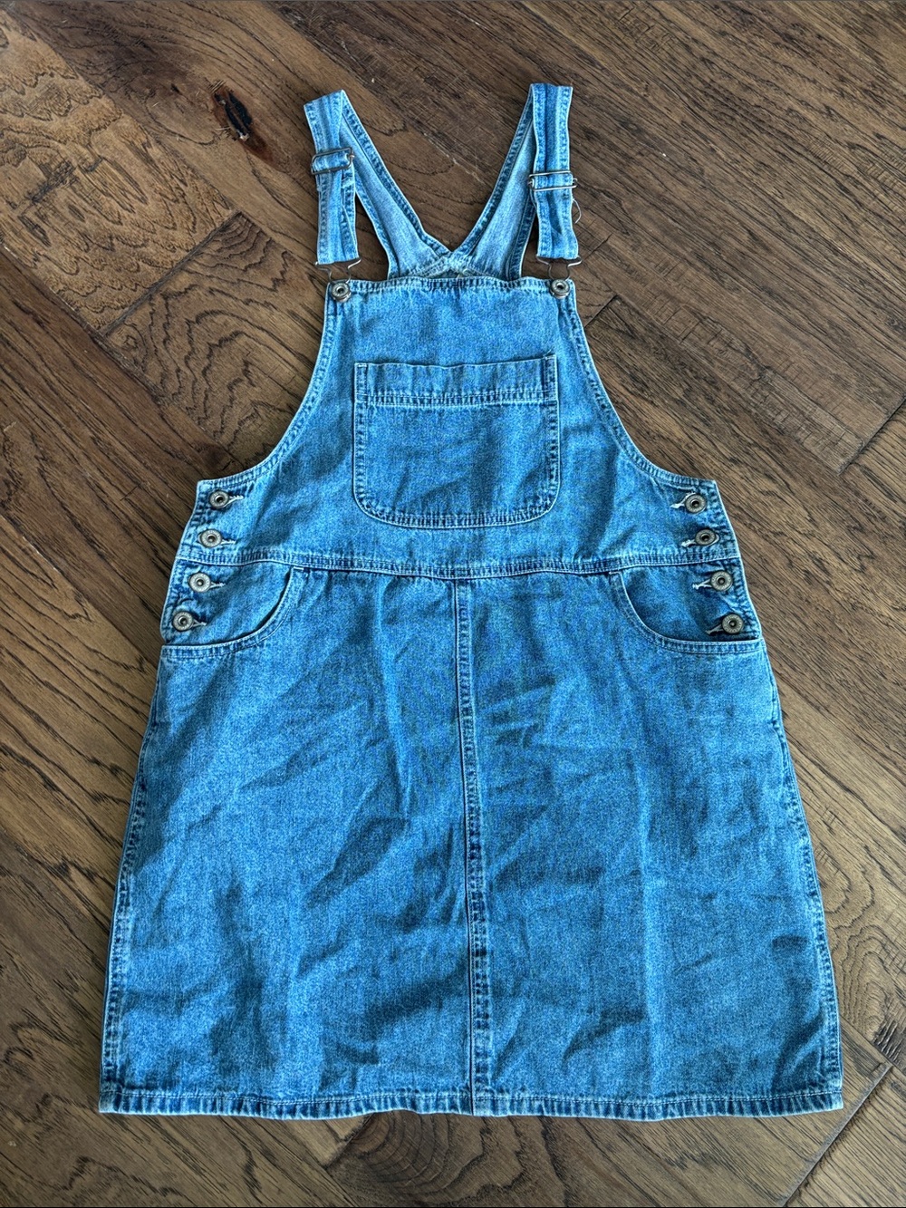 Vintage Women's Denim Overall Jumper Dress